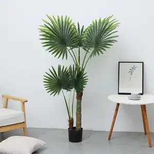 Plantas artificiais de árvore falsa, bananeira suspensa, simulação de natal com luzes LED, pinho falso, bambu, aranha artificial