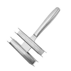 गाय के घोड़े की ऊन सेरेटेड कंघी खरोंच और स्टॉप खुजली की डबल सिर वाली स्थिर आपूर्ति पालतू बिल्ली और कुत्ते के बालों की कंघी दोनों तरफ ब्रश की सफाई - Product Image 4