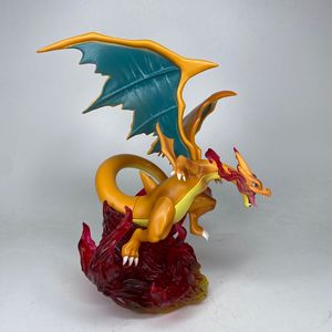Figurine d'anime <span class=keywords><strong>lumineuse</strong></span> Pokémon Charizard, cadeau, objets de collection, modèle en PVC mignon, jouet, ornement de bureau, PVC mignon - Product Image 4