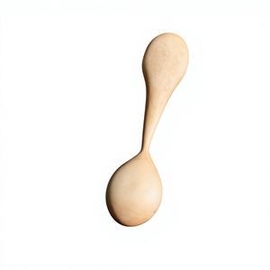 Cuillère doseuse à café classique en bois naturel, réutilisable, écologique, finition miroir, pour cadeaux promotionnels - Product Image 5