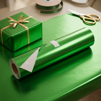 Papier laminé en aluminium pour l'emballage extérieur des cadeaux, des boîtes cadeaux, des bibelots et plus encore