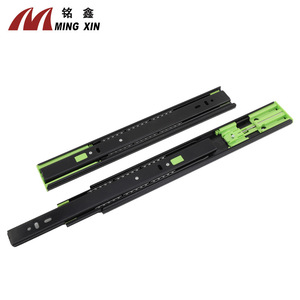 Ming Xin 4515 Triple Fold <b>Drawer</b> <b>Slides</b> 38 In Steel Ball Bearing Soft Closing For Cabinet <b>Drawers</b> - Product Image 1