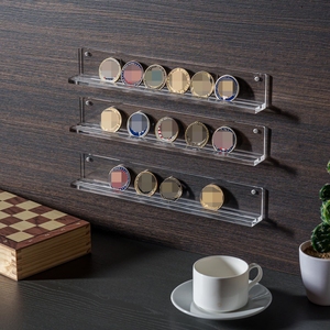 New Trendy Rectangle Transparent <b>Display</b> <b>Rack</b> Challenge Coin Storage Holder for Effective Product <b>Display</b> - Product Image 4