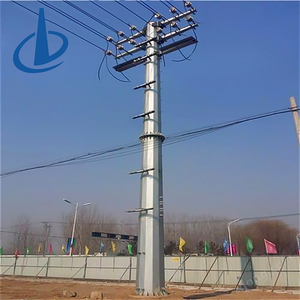 Pylône de distribution électrique basse tension <span class=keywords><strong>mini</strong></span> 5-10m, équipement de distribution d'énergie, matériau Q420B/Q355B/Q235B, durée de vie 50 ans - Product Image 4