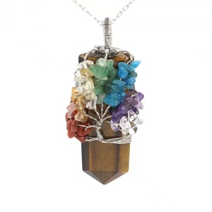 <span class=keywords><strong>7</strong></span> pendentifs en forme de gravier gravé avec fil, <span class=keywords><strong>pierre</strong></span> <span class=keywords><strong>naturelle</strong></span>, pour la fabrication de bijoux, <span class=keywords><strong>7</strong></span> <span class=keywords><strong>Chakras</strong></span>, arbre de vie, bricolage DIY - Product Image 4