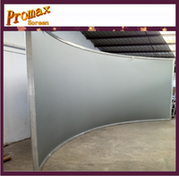 Écrans de projection d'extérieur incurvés, écran de cinéma incurvé, écran de cinéma incurvé sur mesure, écran de grande taille pour simulation de vol