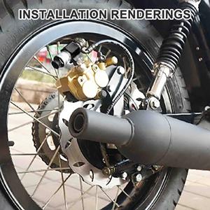 GOOFIT Bremsbeläge, Ein Paar für Bremssystem, Ersatz für 150cc 200cc 250cc Roller, Go-Kart, ATV, Dirt Bike, Pit Bike - Product Image 6