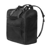 Sac à dos de voyage pour poussette, organisateur de maternité en tissu peluche, pliable, motif uni, accessoires compatibles, sac de transport
