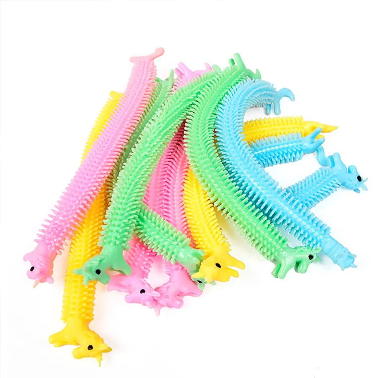 Worm Eenhoorn Noodle Stretch String Tpr Touw Anti Stress Speelgoed String Autisme Groothandel Fidget Speelgoed Fun Kit Speelgoed Spelletjes Kids