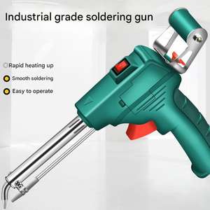 Pistolet à <span class=keywords><strong>souder</strong></span> portable 60W avec alimentation manuelle, <span class=keywords><strong>fer</strong></span> à <span class=keywords><strong>souder</strong></span> automatique à l'étain pour réparation électronique, PCB, bricolage, 110-240V - Product Image 2