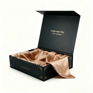 Biểu Tượng Tùy Chỉnh Đồ Lót Sang Trọng Bao Bì Hộp Từ Lụa Satin Lót Hộp Hộp Quà Tặng Với Lụa Satin Chèn - Product Image 6