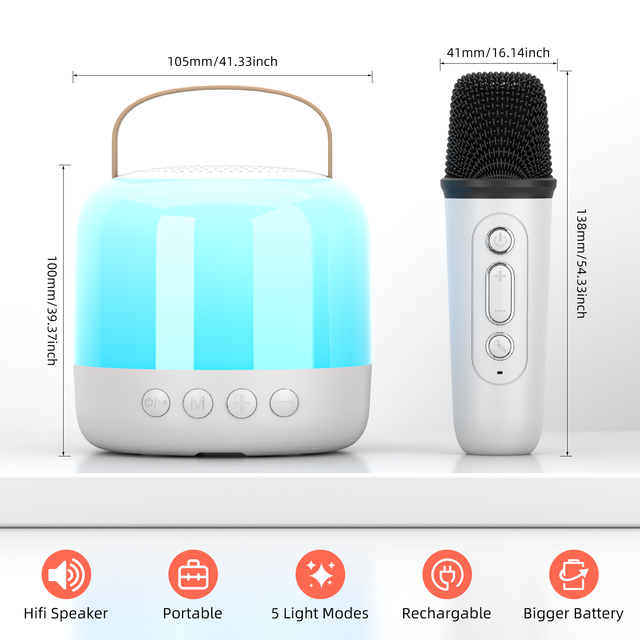 2024 Y6 Luminous AI Smart Bluetooths Speaker Button Home Support Portable Plug-in Card Outdoor U Disk Bluetooths Speaker
