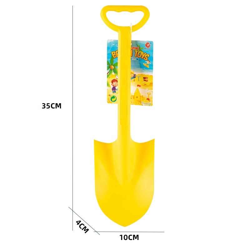 Set De 2 Palas De Playa De Plástico Con Mango De Madera – Juguete Para Arena Y Nieve, Portátil Y Duradero, Ideal Para Juegos Al Aire Libre