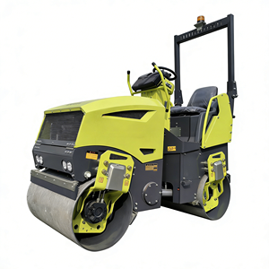 Mini <span class=keywords><strong>Rodillo</strong></span> Compactador de 2 Toneladas con Motor Diésel Yanmar de 3 Cilindros Refrigerado por Agua, Doble Tracción Hidráulica Completa y Motor Danfoss - Product Image 1