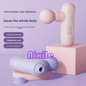Vibrador tipo varita para mujeres, juguetes sexuales para adultos, estimulador de clítoris y punto G para mujeres o para la diversión en pareja, 12 modos de vibración, 12 modos de succión - Product Image 4