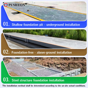 बड़े पैमाने पर निर्माता 80 टन 100 टन 120 टन भारी शुल्क ट्रक पैमाने पर वजन पुल - Product Image 5