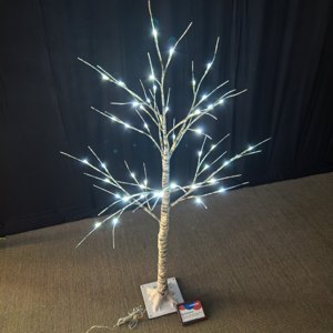 Lumière d'<span class=keywords><strong>arbre</strong></span> en <span class=keywords><strong>bouleau</strong></span> en fer industriel, éclairage haute luminosité, <span class=keywords><strong>arbre</strong></span> festif en métal résistant aux intempéries pour porche ou salon - Product Image 2