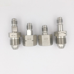 Conector de Acero Inoxidable LJFLO CGA580 CGA320 1/4 VCRM Macho, Adaptador para Cilindro de Gas Industrial de Alta Presión - Product Image 1