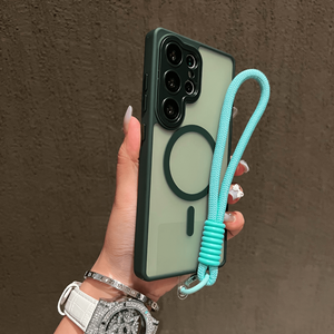 <span class=keywords><strong>Coque</strong></span> de téléphone magnétique LeYi 2026 effet peau, compatible avec la charge sans fil, étui <span class=keywords><strong>portable</strong></span> avec sangle pour <span class=keywords><strong>Samsung</strong></span> Galaxy S26 S25 S24 Ultra - Product Image 1