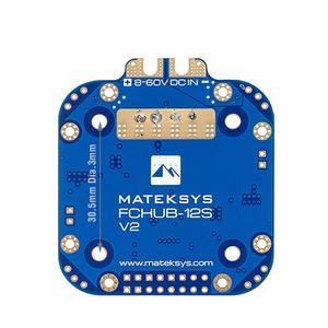 Placa de Distribución de Energía MatekSys FCHUB-12S V2, Entrada de 8-60V CC, PCB Azul para Accesorios de Drones - Product Image 1
