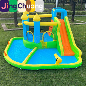 Château gonflable pour enfants, trampoline d'intérieur, petit toboggan aquatique extérieur, lit de saut gonflable domestique, château gonflable ludique - Product Image 3
