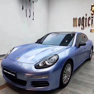 WRAPMASTER 1,52*17m PVC Super brillante metálico niebla azul coche envoltura vinilo vehículo cuerpo pegatina - Product Image 3