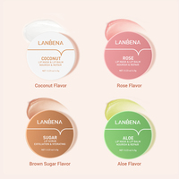 LANBENA Masque Lèvres Huile Hydratante Nourrissante Hydratante Réparation Exfoliant Sec Gommage Lèvres Augmentation Lèvres Patches Soins de La Peau