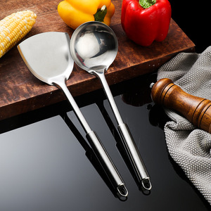 Ensemble d'ustensiles de cuisine en acier inoxydable 6 pièces pour cuisiner et servir, compatible lave-vaisselle, fabriqué à Jieyang - Product Image 2