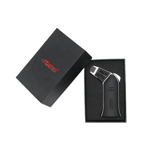 Encendedor de butano de gas a prueba de viento con llama y logotipo personalizado para regalo de Navidad, antorcha elegante para regalo de Navidad de 2017 - Product Image 2