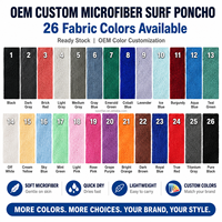 Serviette poncho personnalisée avec logo, séchage rapide, robe de bain pour la plage, la natation et les sports nautiques