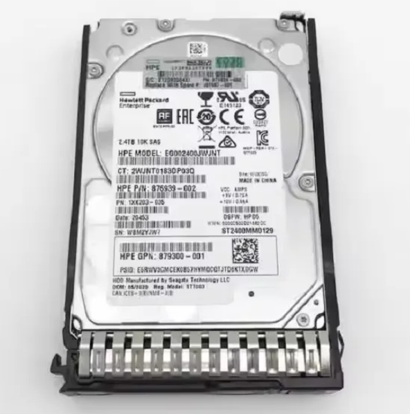 2.4TB SAS 12G Enterprise 10K SFF SC 512e DS Metal-Material Used HDD for HPE Server G8/G9/G10"