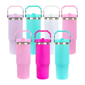 Botella de Agua Deportiva Personalizada con Logotipo, Libre de BPA, 30 oz, Mate, Sublimable, con Tapa y Pajita Abatible, para Gimnasio y Fitness - Product Image 1