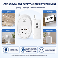 Prise de télécommande RF longue portée pour lumières, ventilateurs et appareils électroménagers, interrupteur marche/arrêt Plug and Play pour les distributeurs