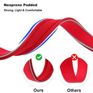 Venta caliente Productos para mascotas Multi colores <span class=keywords><strong>Collar</strong></span> de perro mascota Neopreno acolchado Seguridad nocturna Nylon <span class=keywords><strong>Collar</strong></span> de perro reflectante en stock - Product Image 3