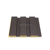 Panneaux de bardage creux modernes en PVC imperméables, panneaux muraux cannelés 3D - 3m x 165mm, pour balcon, cour, plafond, panneau décoratif