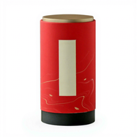 Boîte Cadeau Luxe Personnalisable avec Logo, pour Thé Vert, Aliments ou Bougies – Tube Cylindrique Robuste Rouge pour Emballage