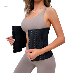 Cao Su 9 Thép Xương Bên Trong Không Khí Lỗ Underbust Eo Corsets 3 Móc & Mắt Đóng Cửa Có Thể Điều Chỉnh Eo Huấn Luyện Viên Fajas Tráng - Product Image 5