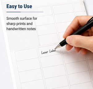 BPA-Free Matte Adhesive Labels Compatible with <b>Laser</b> & Inkjet <b>Printers</b> for Shipping - Product Image 5
