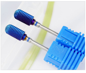 3/32 Blue Coated Carbide Stainless Steel Nail <b>Drill</b> <b>Bit</b> Gel Removal Manicure Pedicure Salon Electric File Nail <b>Drill</b> <b>Bits</b> - Product Image 4
