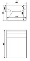 Lavabo mural suspendu de luxe noir de haute qualité pour salle de bain moderne, petit lavabo sous plan de designer