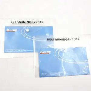 프로모션 경품 사무실 사용자 정의 방수 pvc 명확한 봉투 가방 화장품 가방 투명 파일 문서 가방 버튼