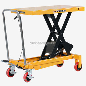 Hoge Kwaliteit Pt1000a Jt1000a Handleiding Hydraulische Lift <span class=keywords><strong>Platform</strong></span> 1000Kg Enkele Schaar 1M Mobiele Handmatige <span class=keywords><strong>Platform</strong></span> Lift Tafel - Product Image 1