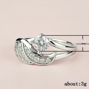 1 Pieza, Anillo de Moda con Alas de Ángel, Anillo para Pareja - Product Image 5