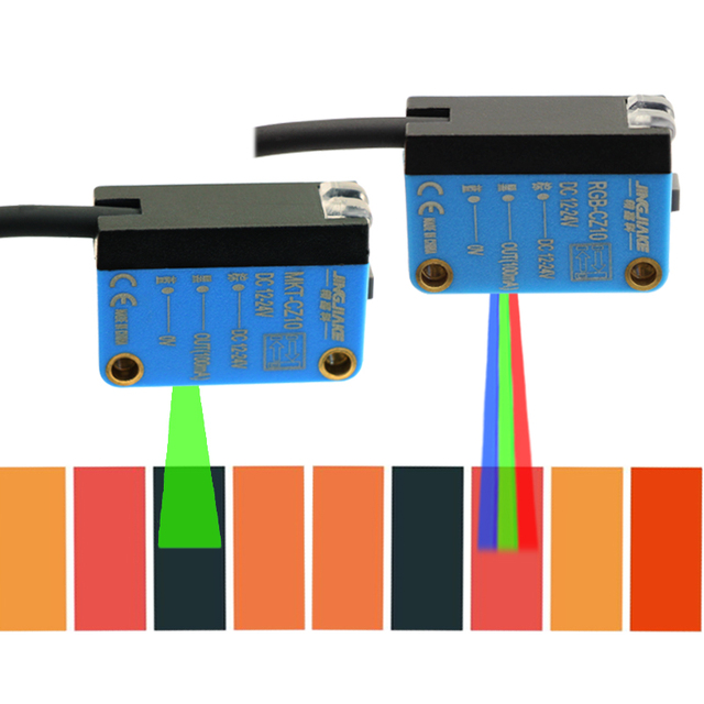 Simple Color Sensor with One-touch Setting Requires No Adjustment of RGB-CZ10 or MKT-CZ10 Color Scale Sensors