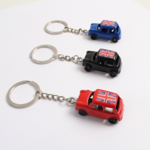 Llavero Metálico Miniatura Estilo Británico con la Bandera del Reino Unido Impresa en el Techo, Recuerdo Turístico <span class=keywords><strong>de</strong></span> Londres, Disponible en 3 Colores - Product Image 2