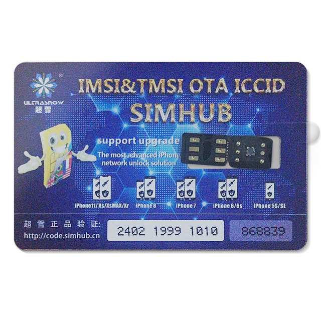 For Sim Card Tool IMSI&TMSI ICCID SIMHUBs for All Universal iPhone Modelos 6s 7 8plus X Xr Xsmax 11121314 Pro Max More Stable