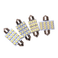Led Festoon 16SMD LED 1210 3528 C5w Led 31MM 36mm 39mm 42mm Lampe de lecture LED Ampoule blanche 12V
