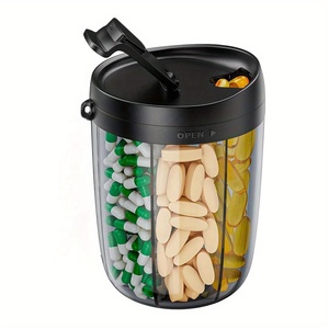 Wholesale Custom logo Travel Medical Smart 7 Day Weekly Medicine Storage Organizers Jar <b>Container</b> case Dispenser Holder - Product Image 4