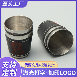 Mini vaso de cerveza de acero inoxidable de 30 ml con cremallera, taza de viaje portátil para uso en exteriores - Product Image 5