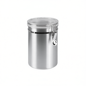 Contenedor de Almacenamiento Metaltex de 1L, Acero Inoxidable, Tapa Hermética, Almacenamiento de Alimentos - Product Image 2